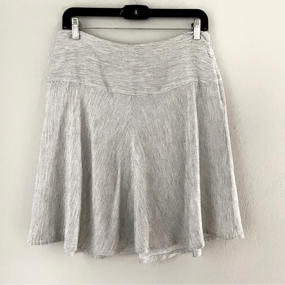 CAbi Luna Linen Blend Lined A-line Skater Skirt Size 6     Style #829